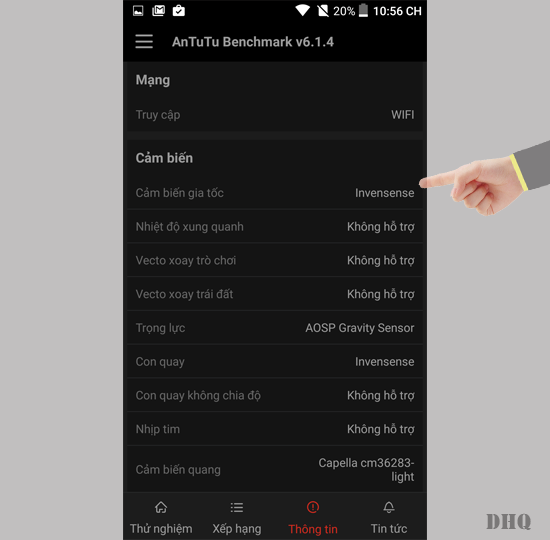 Mạng, các cảm biến
